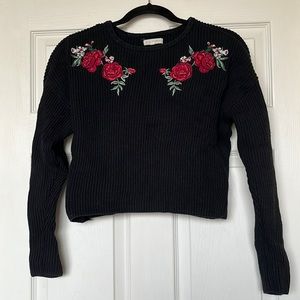 Floral Embroidered Detailed Sweater